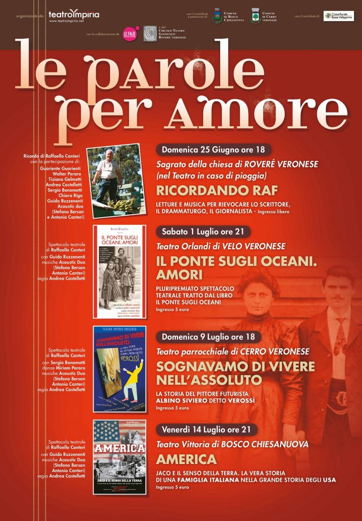 Le Parole per Amore Teatro Impiria Lessinia Verona